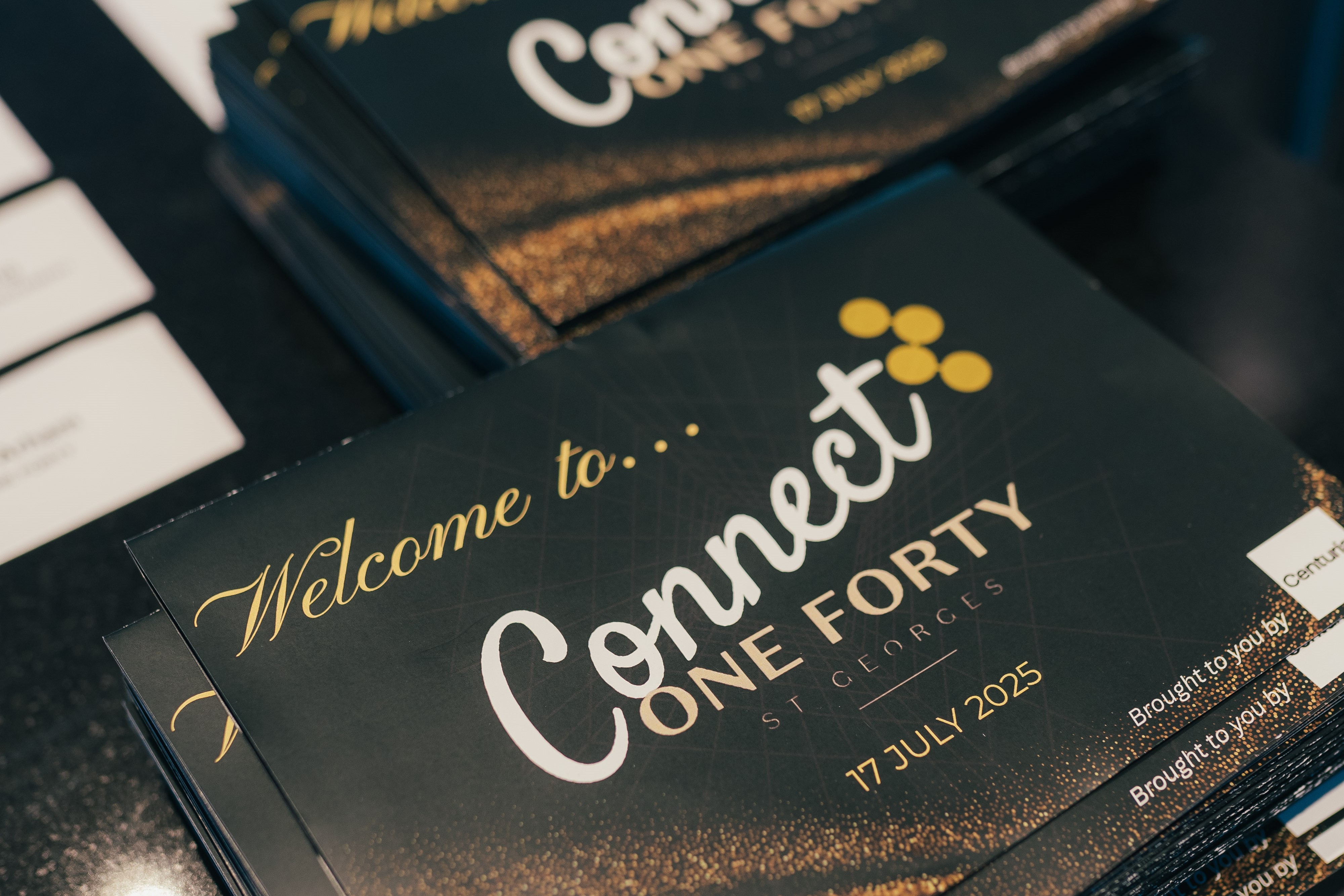 Professional event styling and atmospheric transformation creating polished yet approachable experience